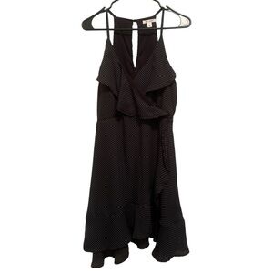 Mi Ami Women’s Black and White Polka Dot Mini Dress size Small